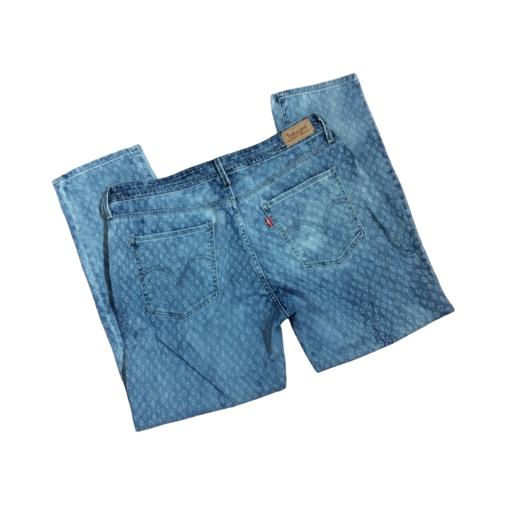 Levis Mid Rise Skinny Jeans Diamond Design Size 14